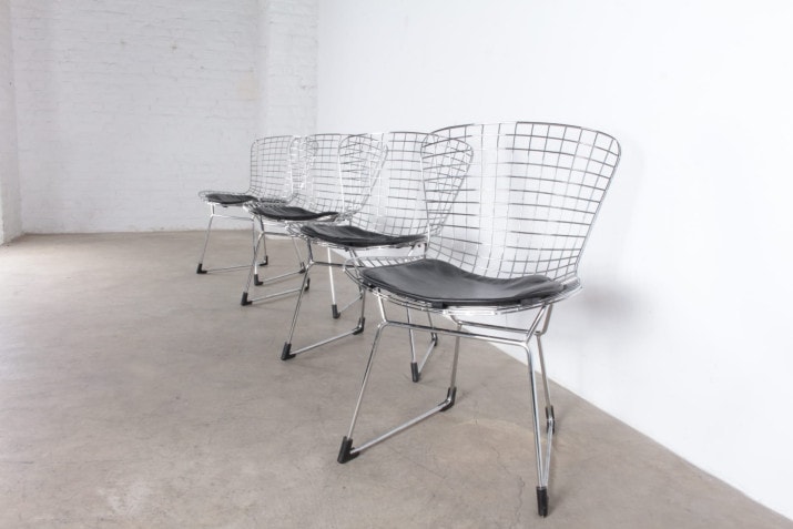 4 Bertoia style chairs