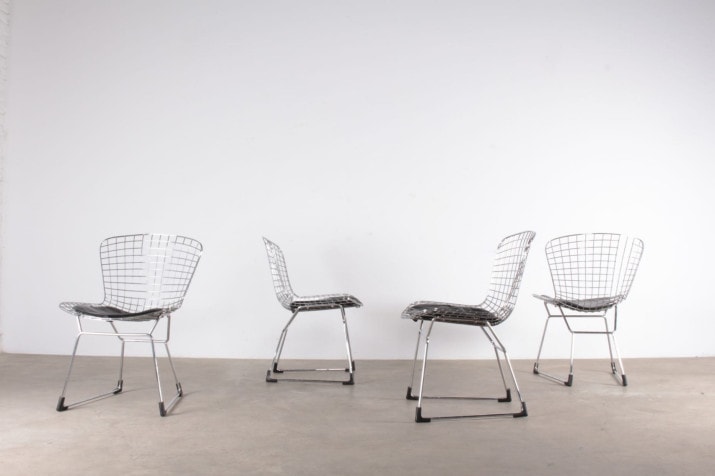 4 Bertoia style chairs