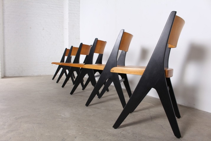 Rare suite of "Penguin" CASALA chairs by Carl Sasse
