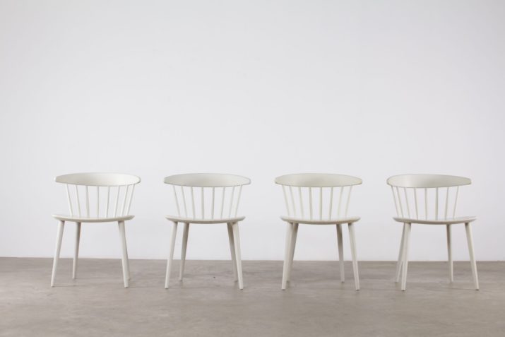 4 white chairs FDB MOBLER Denmark