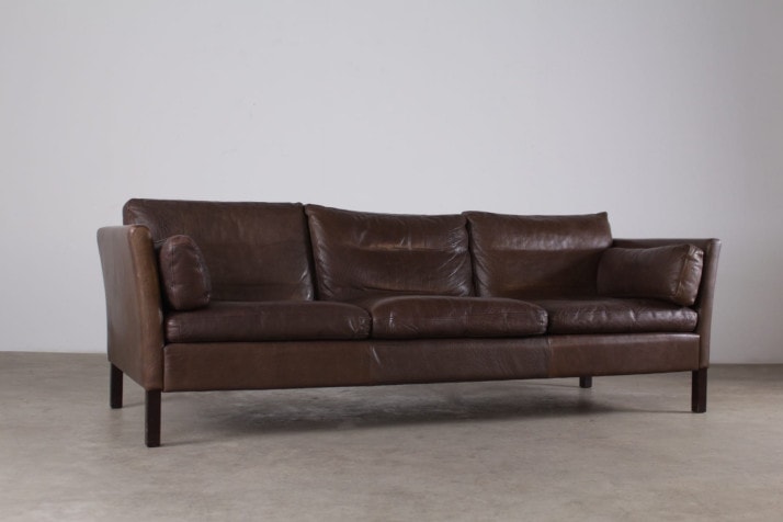 Scandinavian leather sofa