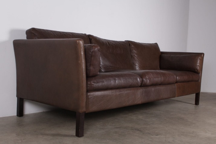 Scandinavian leather sofa