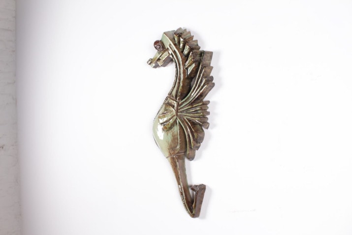 Terracotta seahorse