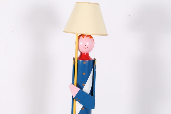 Rare soldier lamp - Suzanne Bonnichon for Jacques Adnet