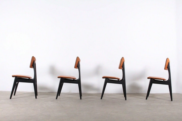 Suite of 4 chairs - Alfred HENDRICKX