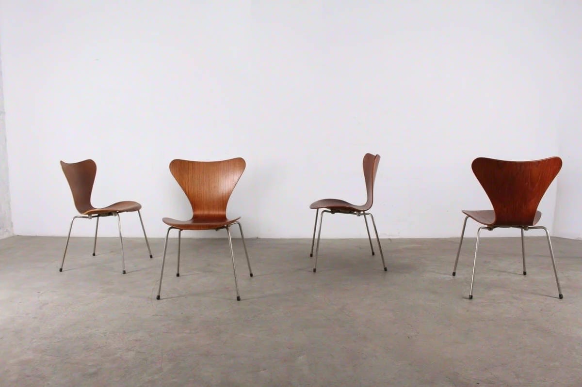 4 "Ant/Ant" chairs - Arne Jacobsen for Fritz Hansen