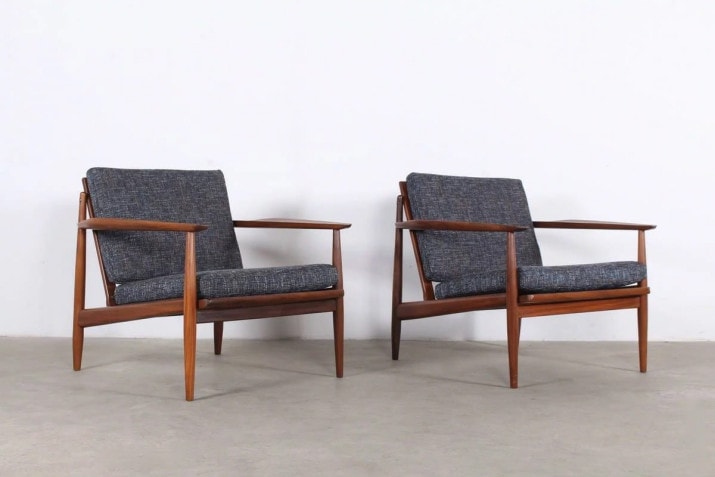 Paar fauteuils - door Arne Vodder