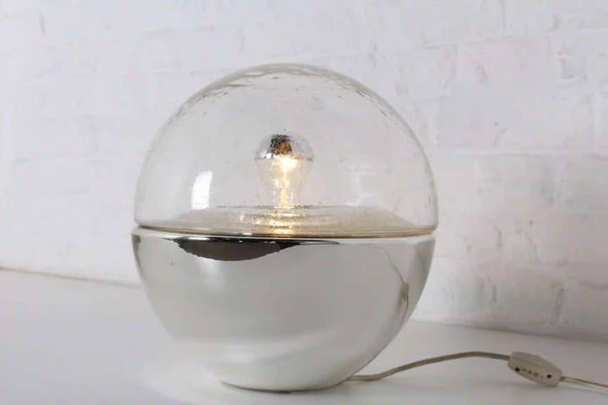 Blown glass table lamp