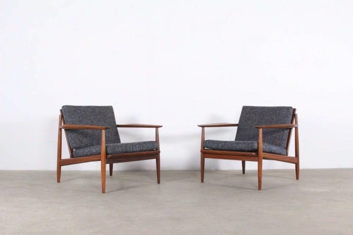 Paar fauteuils - door Arne Vodder