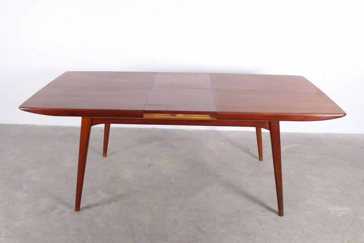 Teak table with extension leaf - Louis Van Teeffelen for WEBE