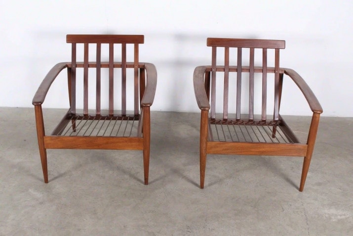 Paar Scandinavische fauteuils