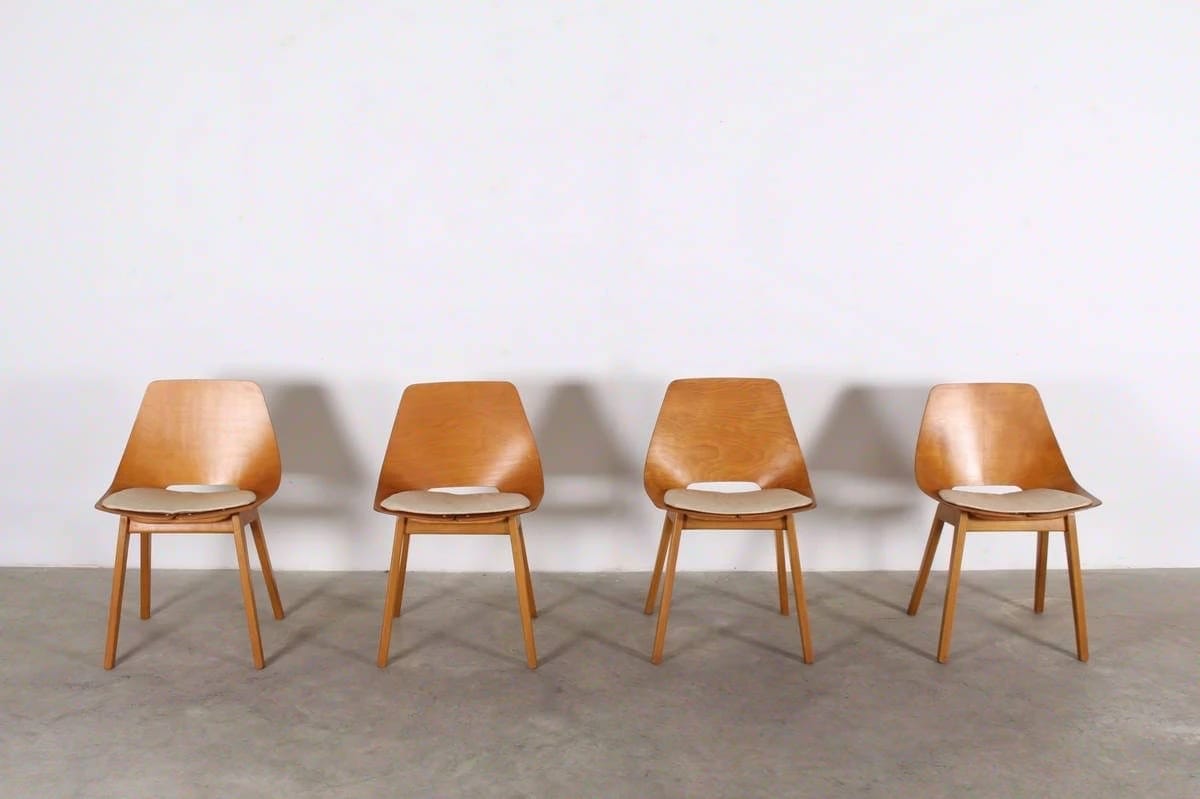 Chairs "tonneau" 1st edition - Pierre Guariche for STEINER