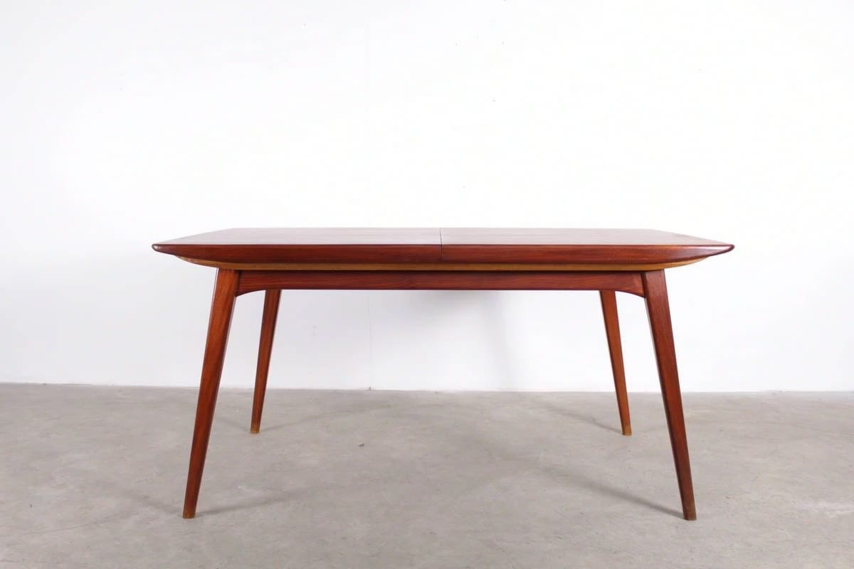 Teak table with extension leaf - Louis Van Teeffelen for WEBE