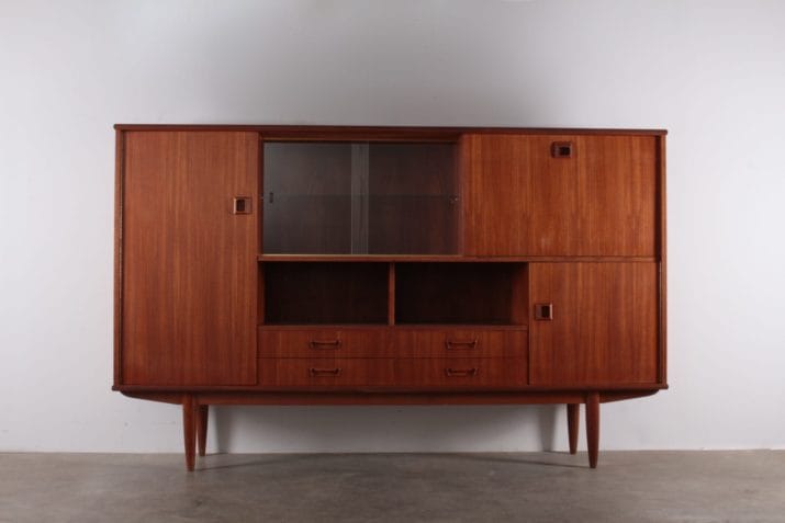 High sideboard attributed to Gustave Gautier