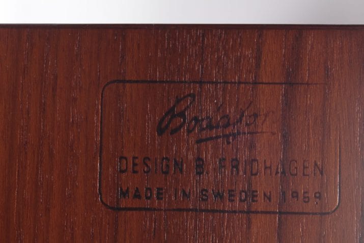 Buffet highboard cabinet vintage scandinave Suède Bodafors Fridhagen 8