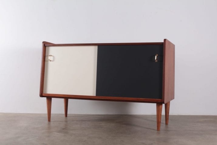 Buffet sideboard coulissant France 1950 2