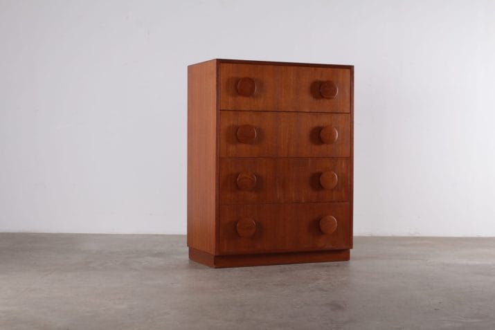 Danish chest of 4 drawers