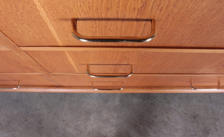 meuble vintage chêne tiroirs métier gascoin gabriel reconstruction 6
