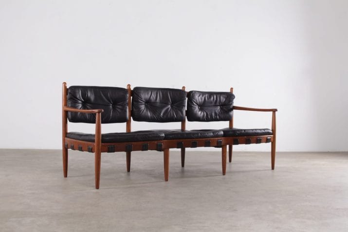banquette sofa scandinave style norell cuir noir 1