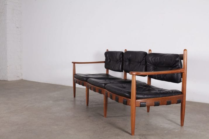 banquette sofa scandinave style norell cuir noir 3