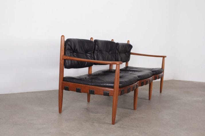 banquette sofa scandinave style norell cuir noir 5