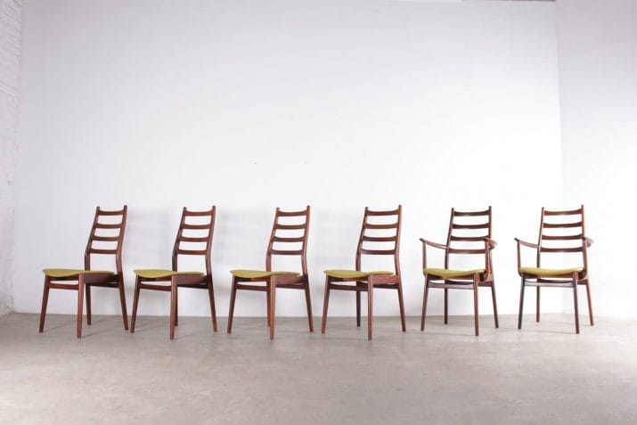 chaises fauteuils vintage palissandre casala 3