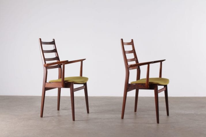 chaises fauteuils vintage palissandre casala 6