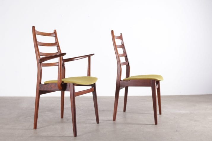 chaises fauteuils vintage palissandre casala 9
