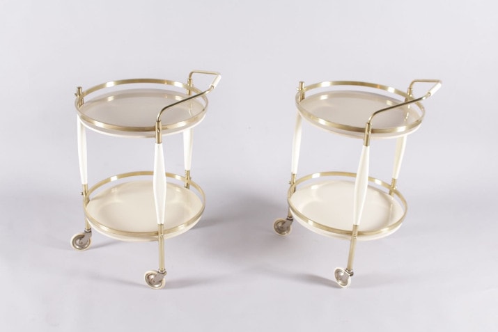 Italian brass and glass sets 1950