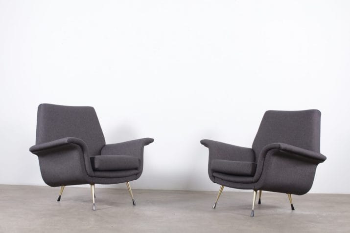 Paar Italiaanse fauteuils uit de jaren 60