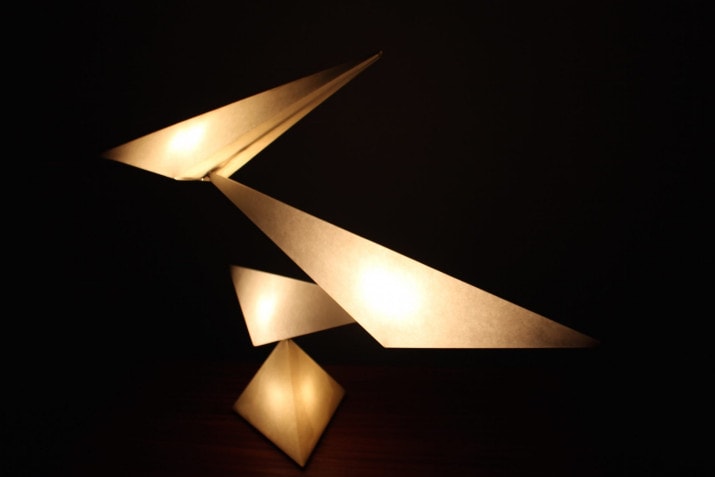 lampe rolf benz origami airone Franz Ringelhan 10
