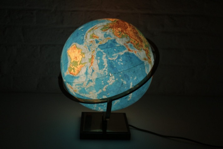 Lighted globe DUO Paul Oestergaard