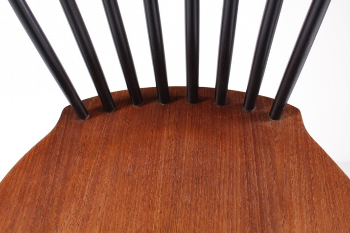 chaises scandinave vintage fanett style tapiovaara bois noir 10
