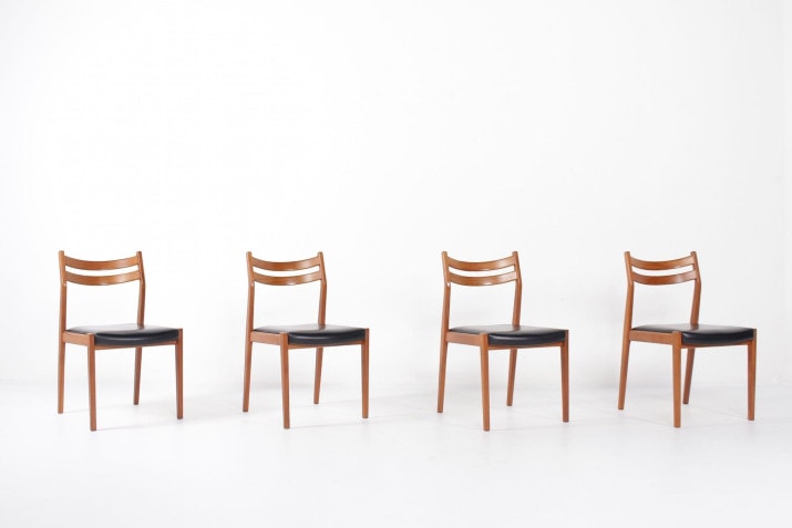 4 Italian chairs circa 1960
