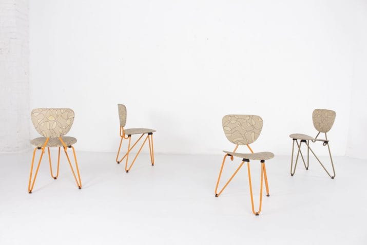 chaises forme libre atomique vintage 5