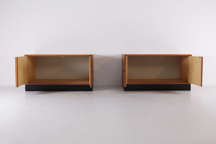 Pair of low modular sideboards
