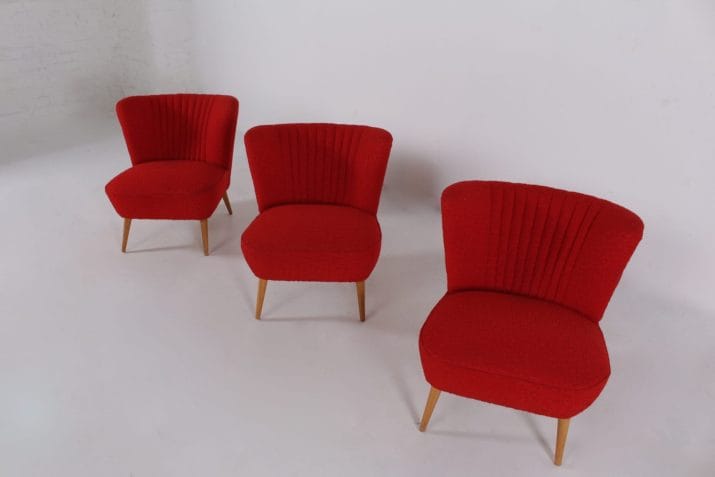 Cocktail chairs in fabrics