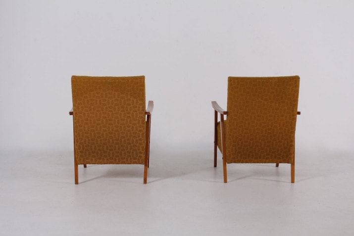 Pair of armchairs with armrests 50s