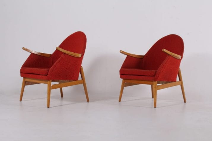 fauteuils vintage HG tissus corail europe 3