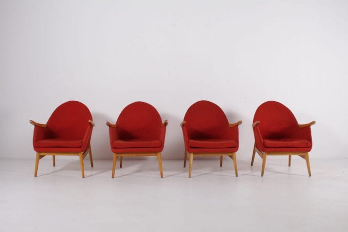 fauteuils vintage HG tissus corail europe 6