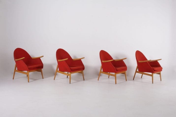 fauteuils vintage HG tissus corail europe 7