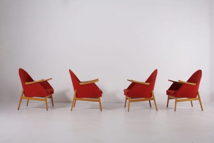fauteuils vintage HG tissus corail europe 8
