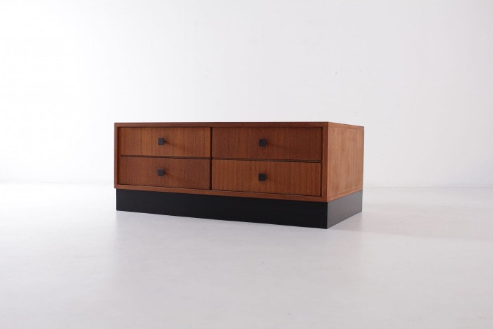 Pair of low sideboards with drawers - Lowboards