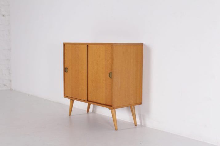 Small sideboard with 2 sliding doors 1950