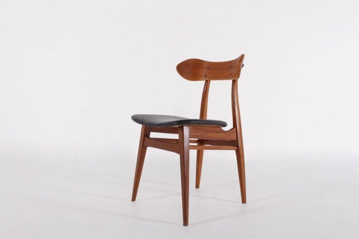 Louis van Teeffelen 6 leather chairs