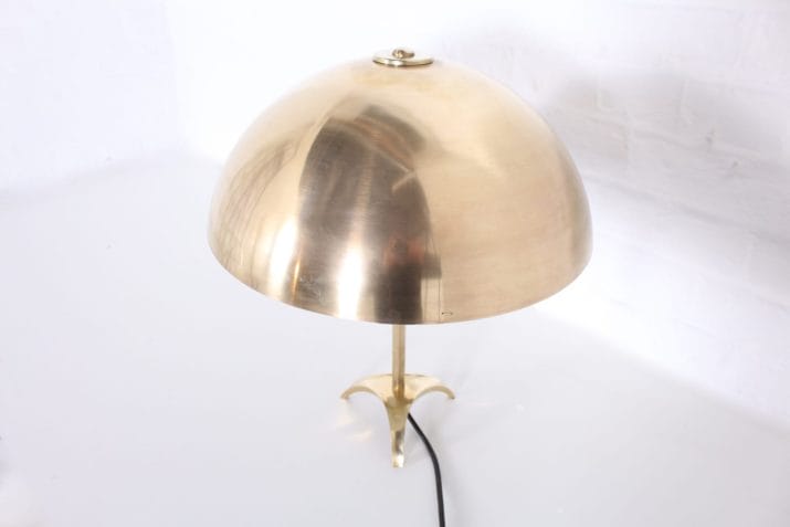Solid brass tripod lamp