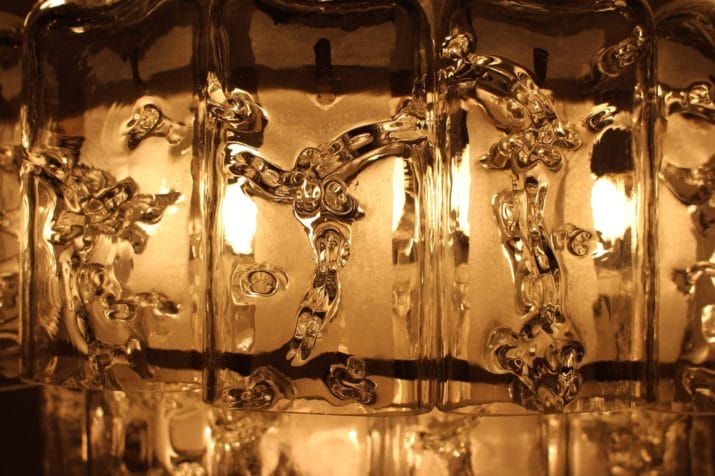 Doria, Brass chandelier with 3 rows