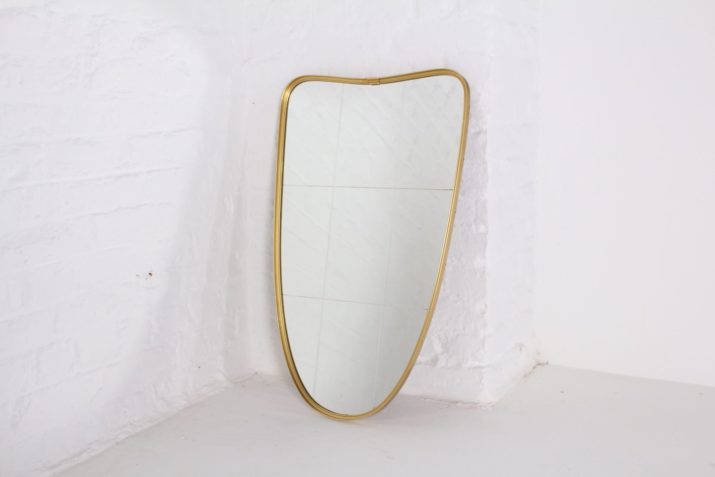 Free form brass mirror