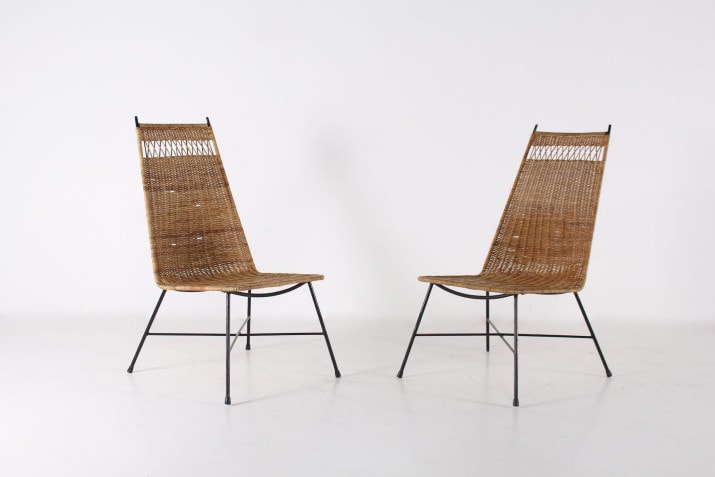 Pair of low chairs 1950