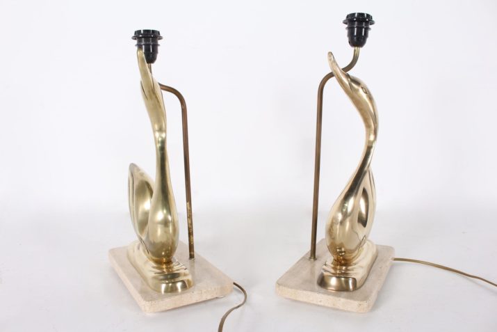 Brass duck lamps